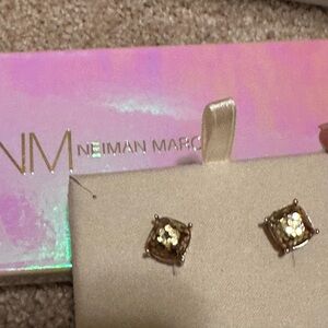 Neiman Marcus Sparkling Gold Earrings